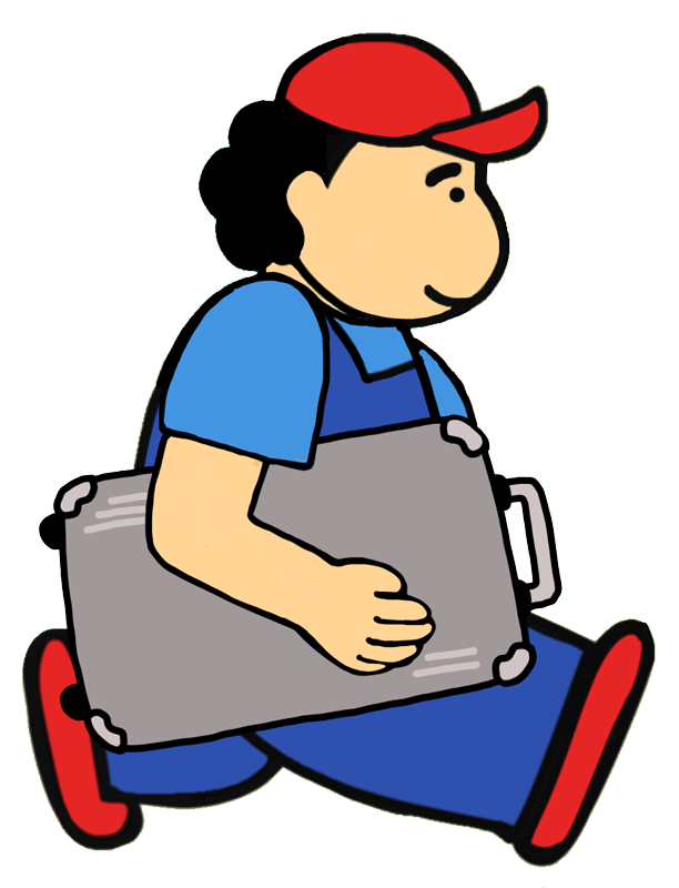 荷物を運ぶ人